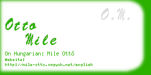 otto mile business card
